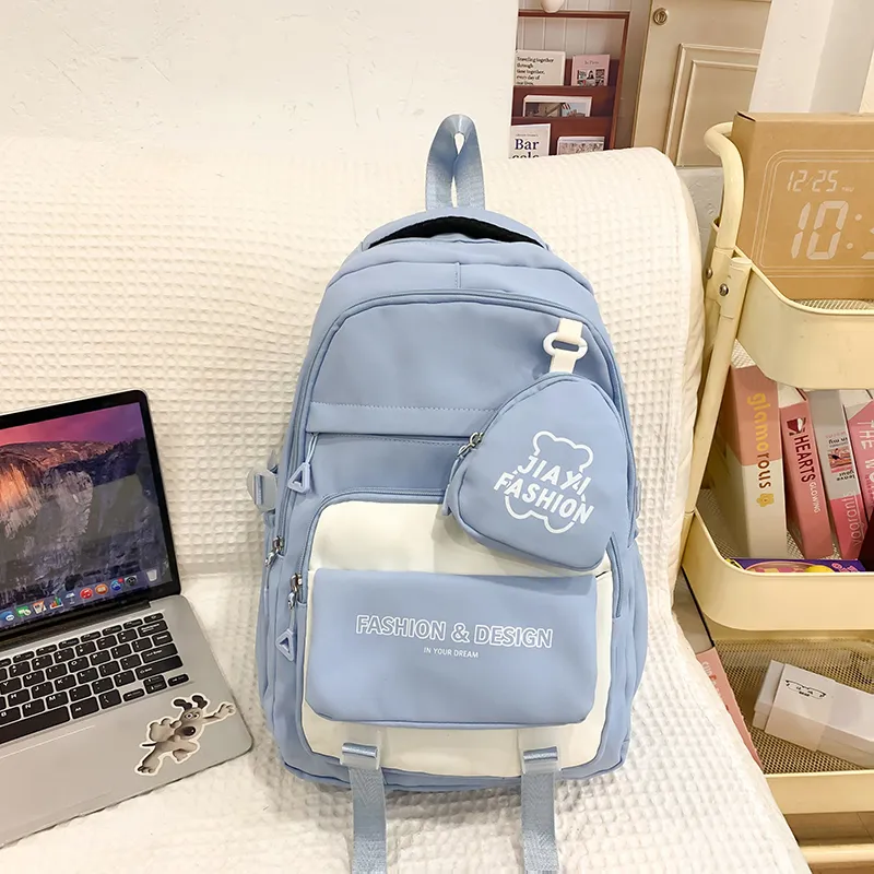 Yalu Nylon Backpack Unisex Multicolor-5