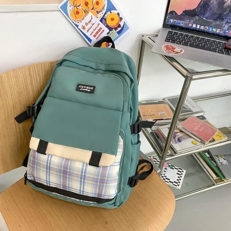 Yalu Nylon Backpack Regular Unisex Multicolor-2