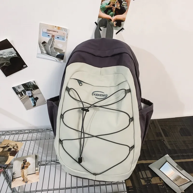 Yalu Nylon Backpack Regular Unisex Multicolor-7