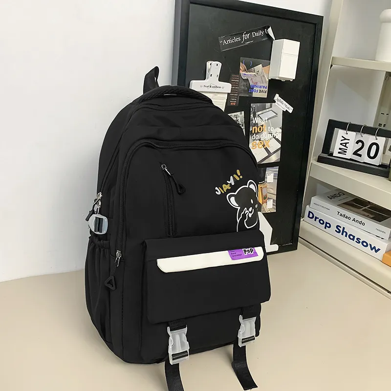 Yalu Nylon Backpack Unisex Multicolor-11