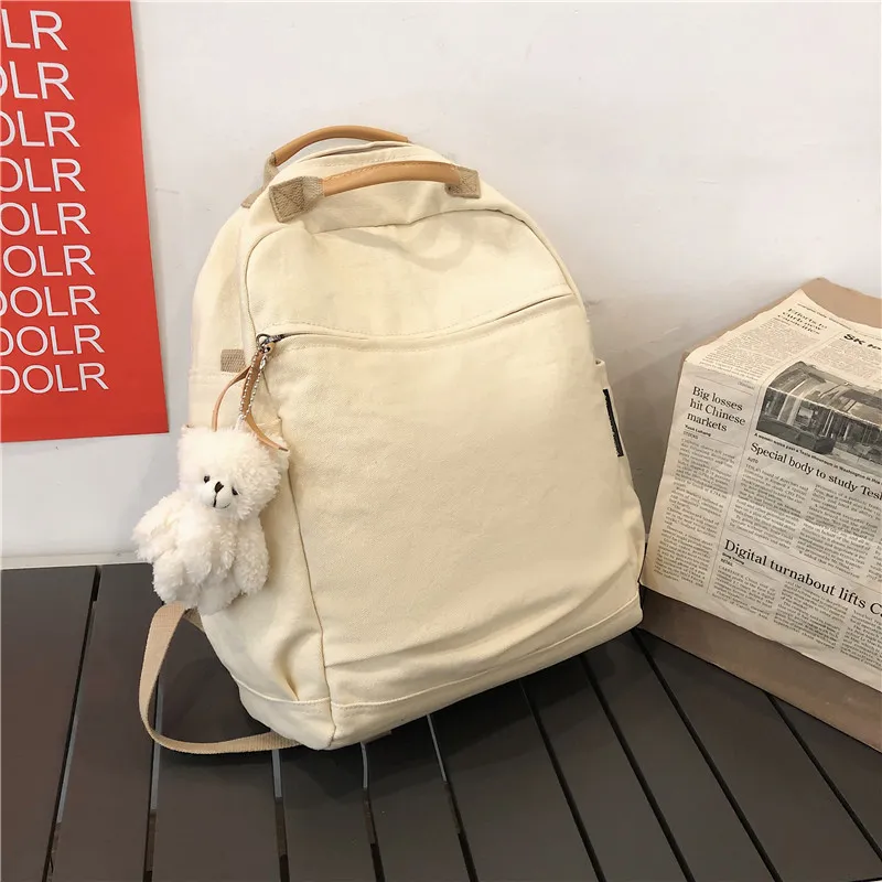Yalu Canvas Backpack Unisex Multicolor-3