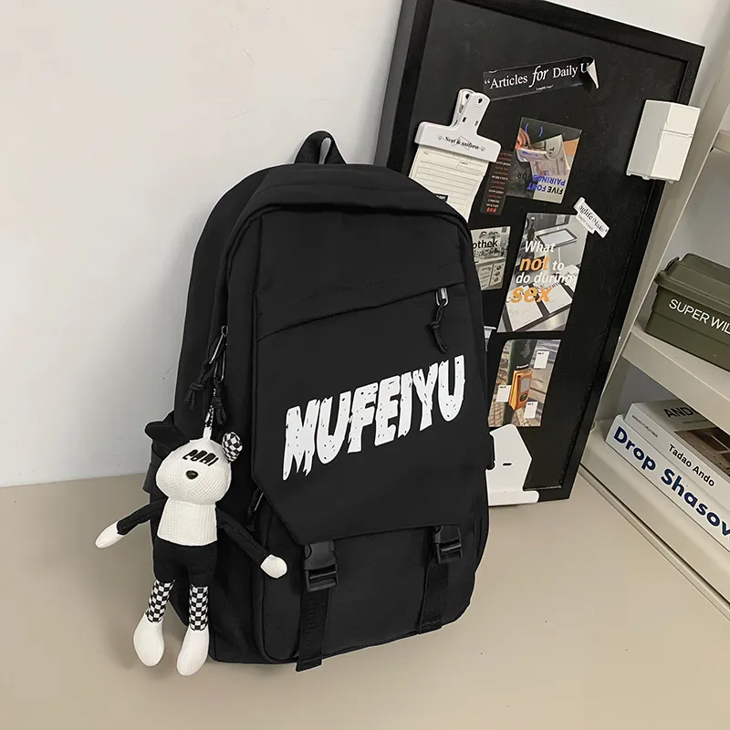 Yalu Nylon Backpack Unisex Multicolor-1