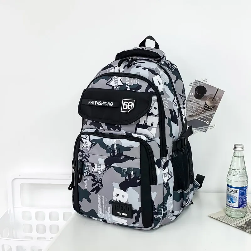 Yalu Nylon Backpack Unisex Multicolor-5
