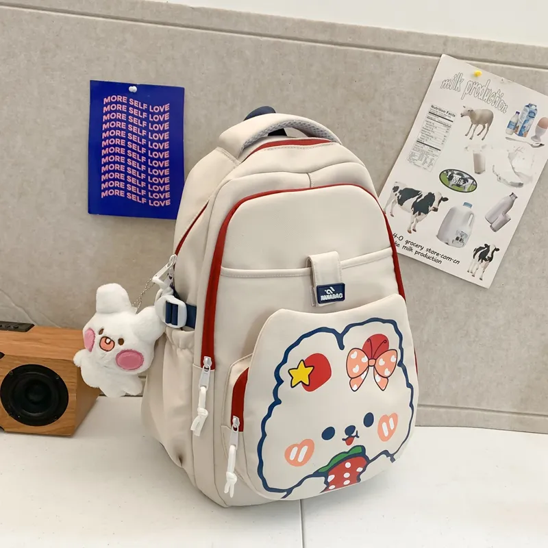 Yalu Nylon Backpack Unisex Multicolor-7
