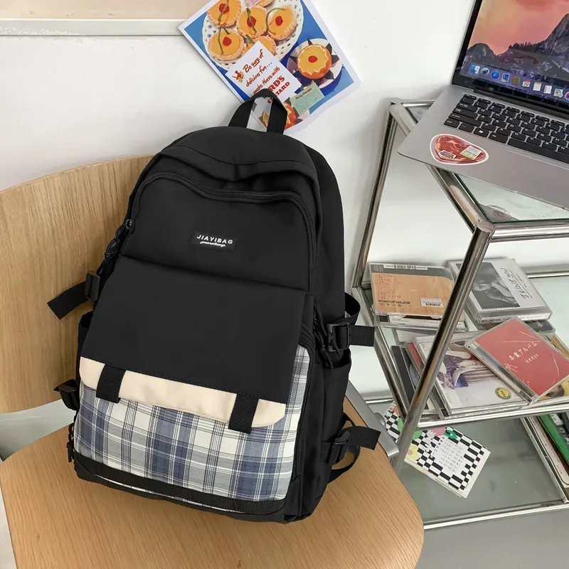 Yalu Nylon Backpack Regular Unisex Multicolor-11