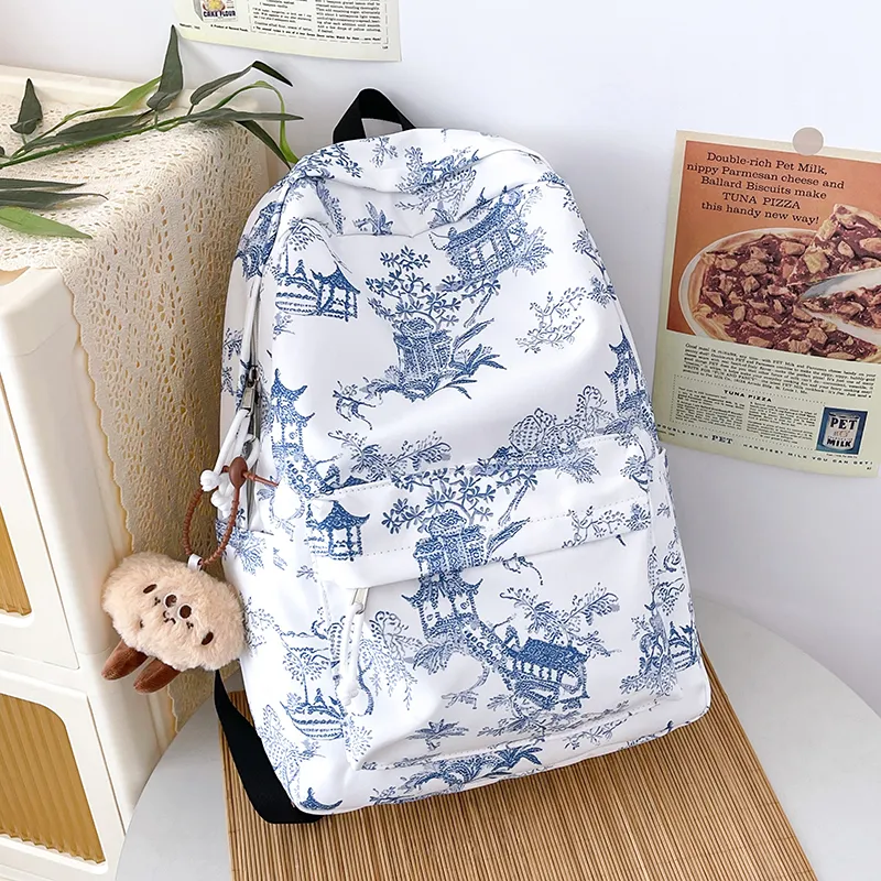 Yalu Nylon Backpack Unisex Multicolor-8