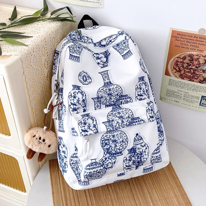 Yalu Nylon Backpack Unisex Multicolor-5