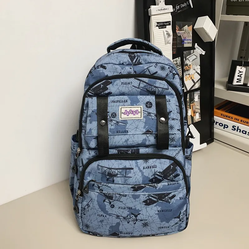 Yalu Nylon Backpack Unisex Multicolor-2