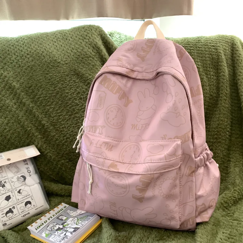 Yalu Nylon Backpack Unisex Multicolor-11