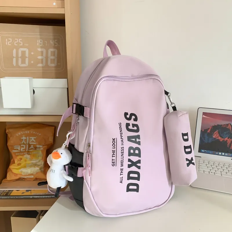Yalu Nylon Backpack Unisex Multicolor-13