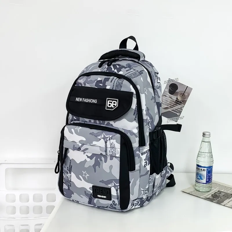 Yalu Nylon Backpack Unisex Multicolor-8