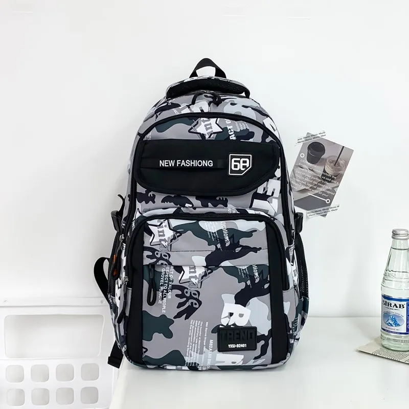 Yalu Nylon Backpack Unisex Multicolor-4