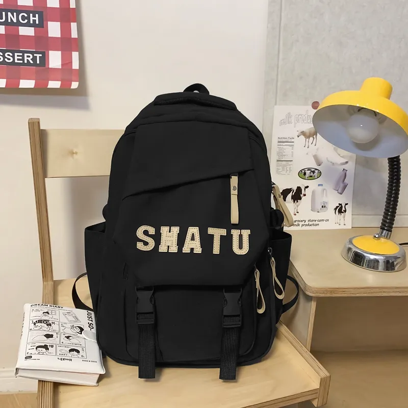 Yalu Nylon Backpack Unisex Multicolor-9