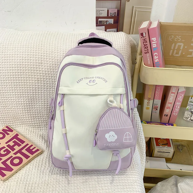 Yalu Nylon Backpack Unisex Multicolor-7