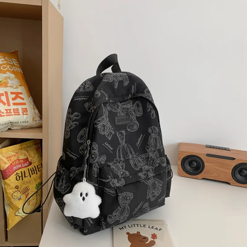 Yalu Nylon Backpack Unisex Multicolor-1