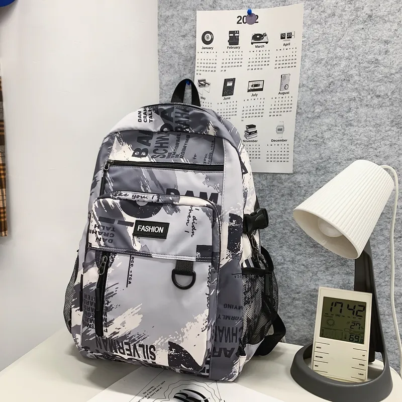 Yalu Nylon Backpack Unisex Multicolor-5