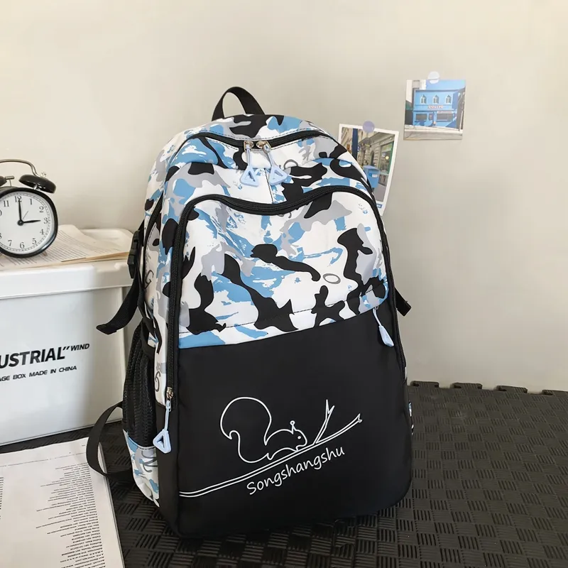 Yalu Nylon Backpack Unisex Multicolor-4