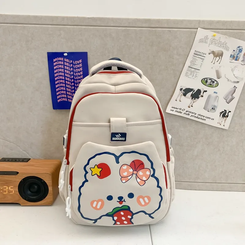 Yalu Nylon Backpack Unisex Multicolor-8