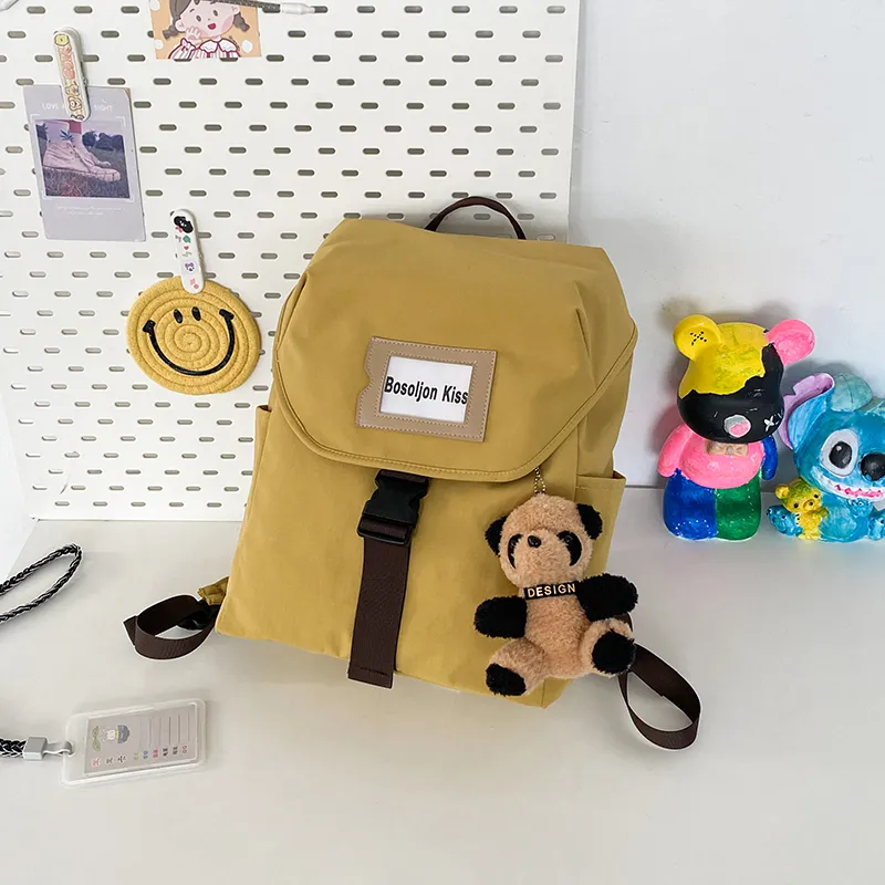 Yalu Nylon Backpack Unisex Multicolor-8