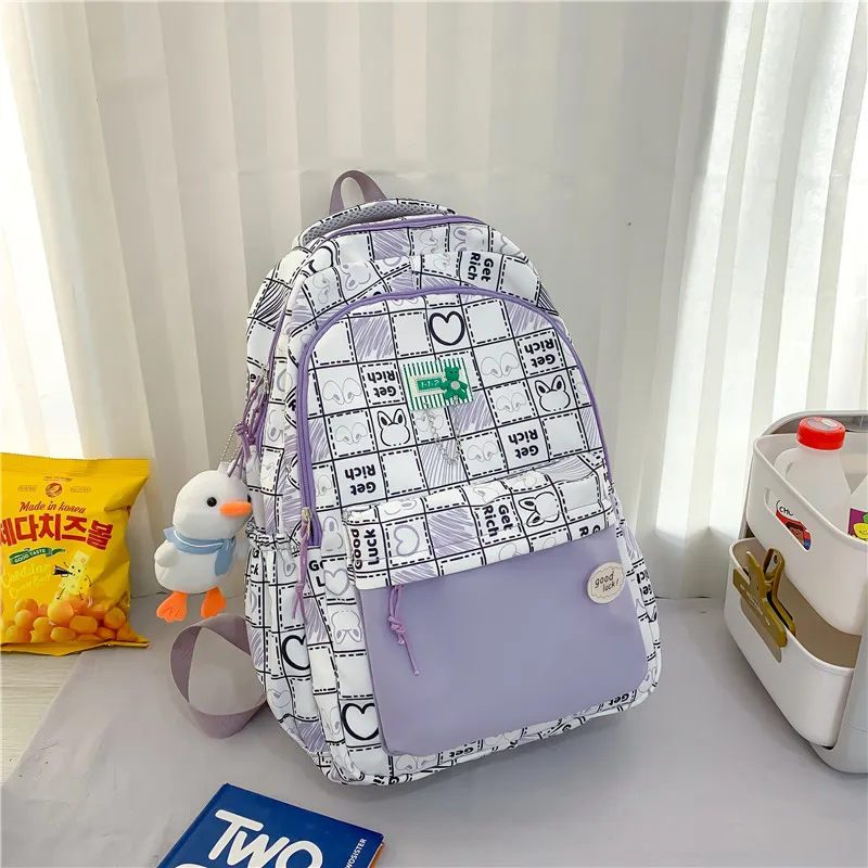Yalu Nylon Backpack Women's Multicolor-2