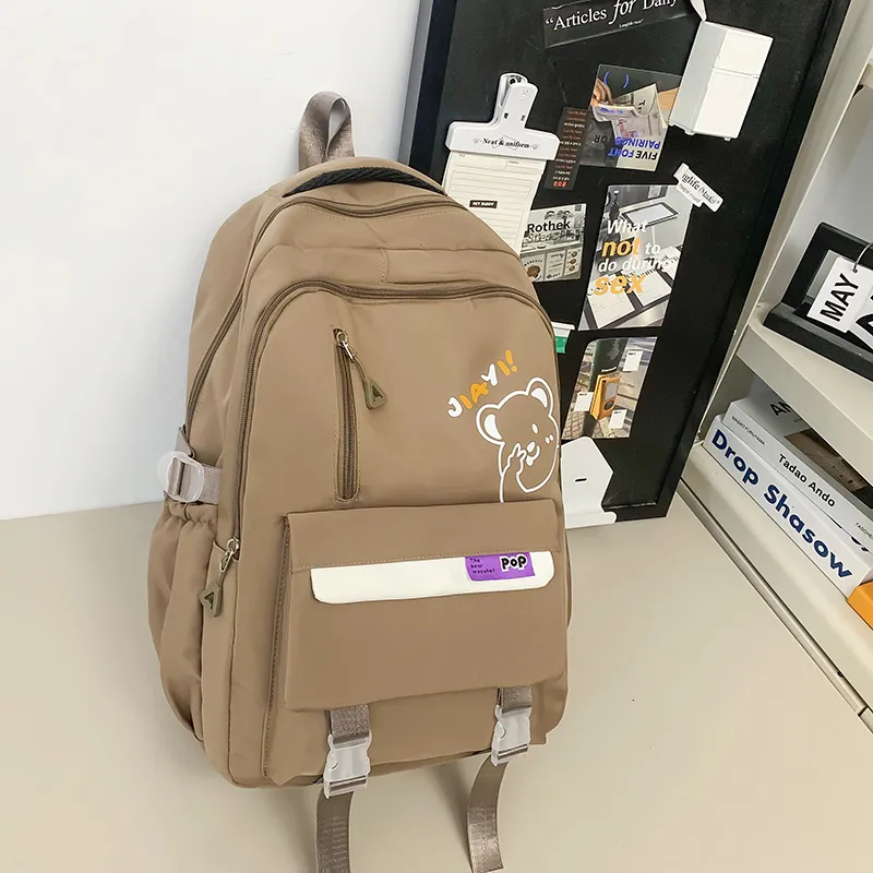 Yalu Nylon Backpack Unisex Multicolor-7