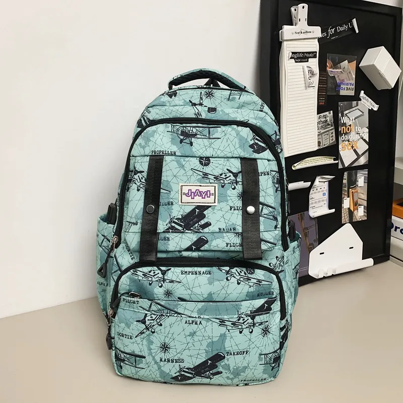 Yalu Nylon Backpack Unisex Multicolor-7