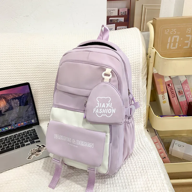 Yalu Nylon Backpack Unisex Multicolor-13