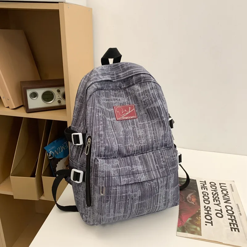 Yalu Nylon Backpack Unisex Multicolor-13
