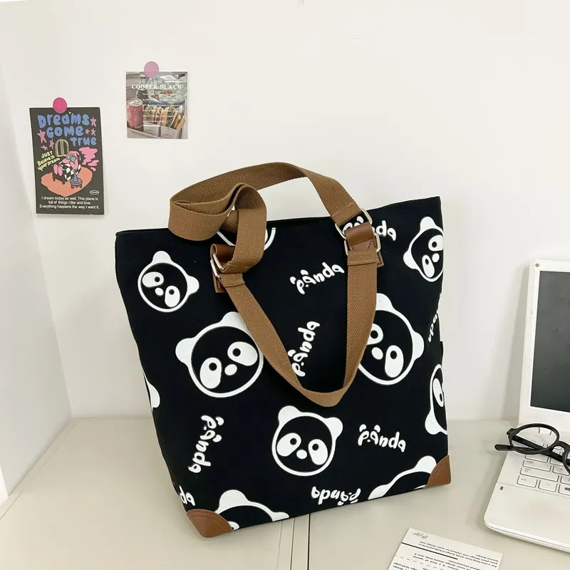 Yalu Canvas Shoulder Bag Regular Unisex Multicolor-2