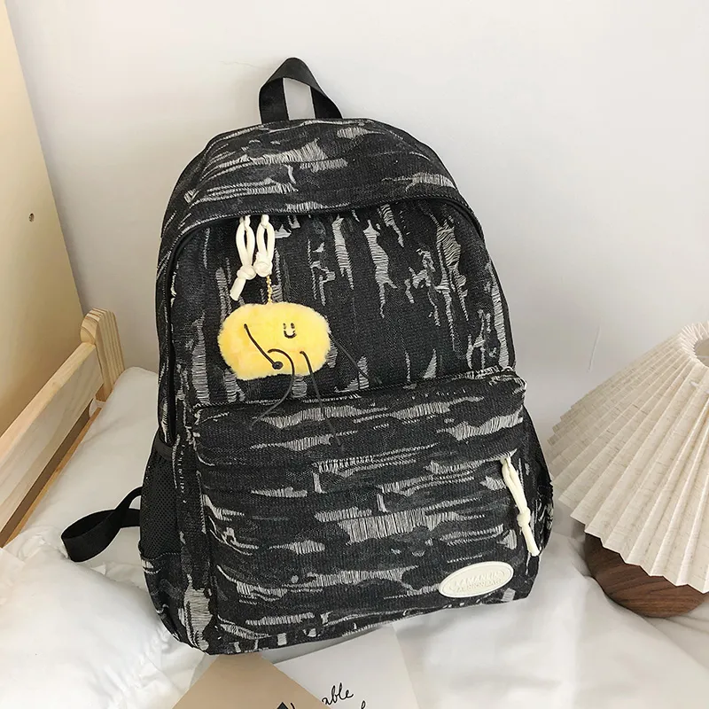 Yalu Nylon Backpack Unisex Multicolor-5