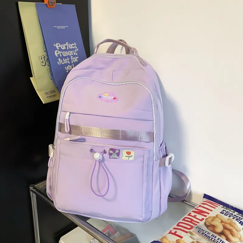 Yalu Nylon Backpack Women's Multicolor-11