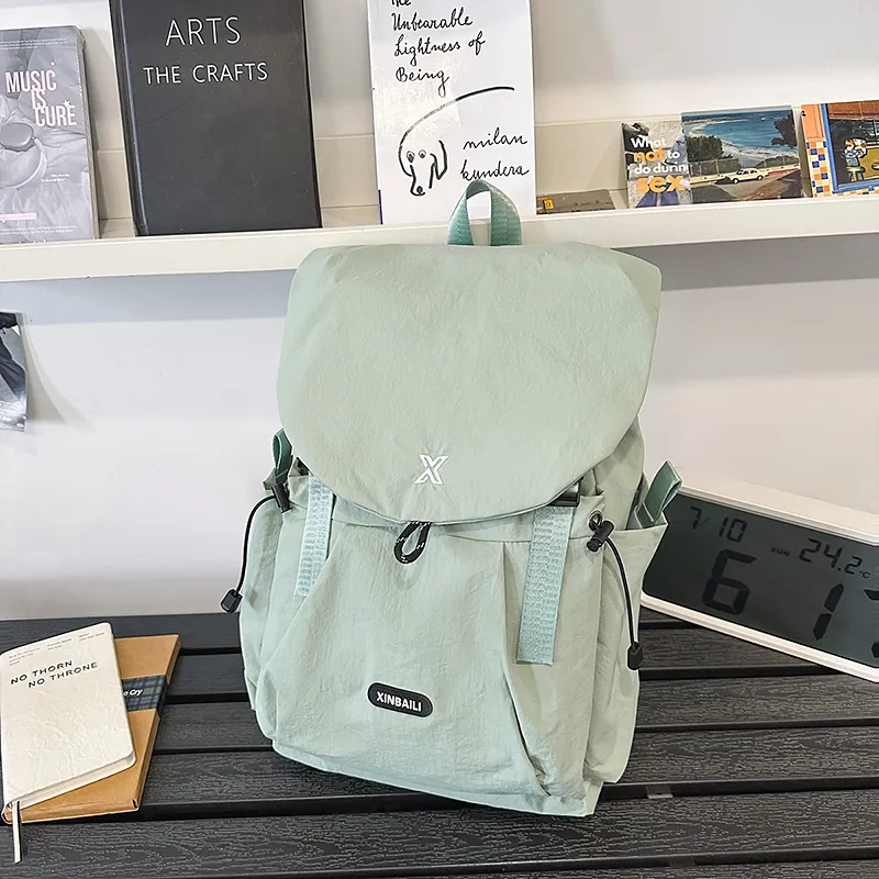 Yalu Nylon Backpack Unisex Multicolor-13