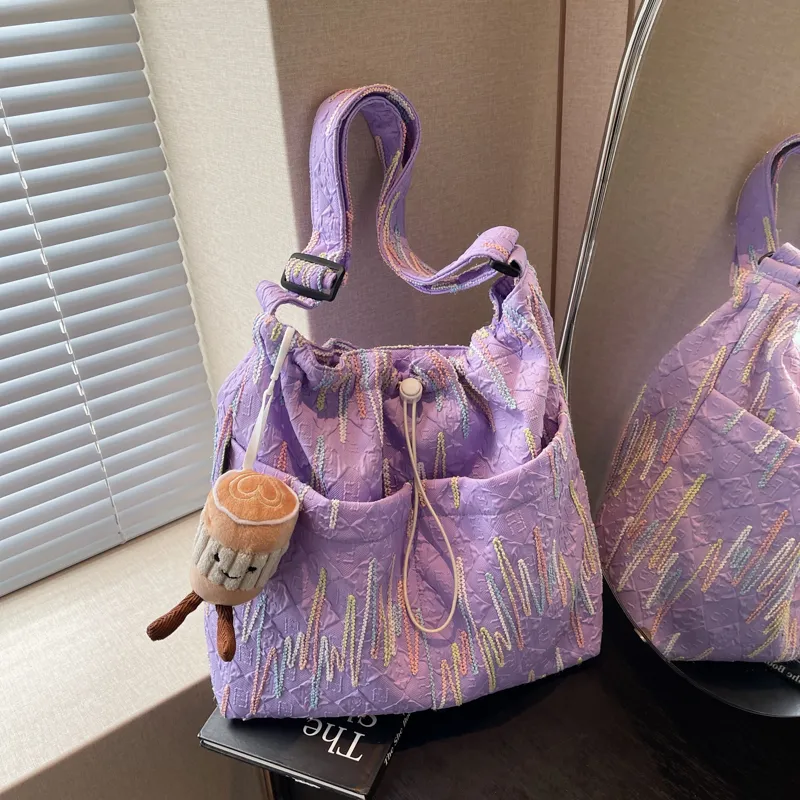 Yalu Nylon Shoulder Bag Unisex Multicolor-8