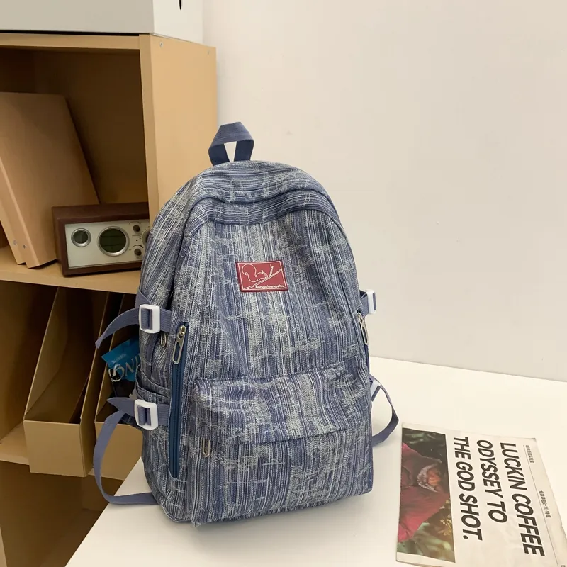 Yalu Nylon Backpack Unisex Multicolor-4