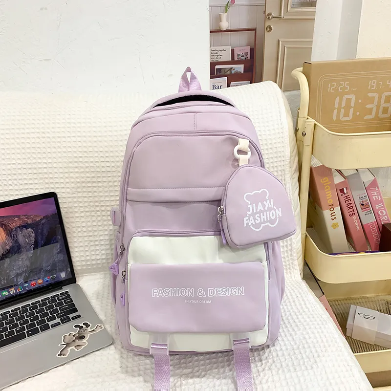 Yalu Nylon Backpack Unisex Multicolor-14
