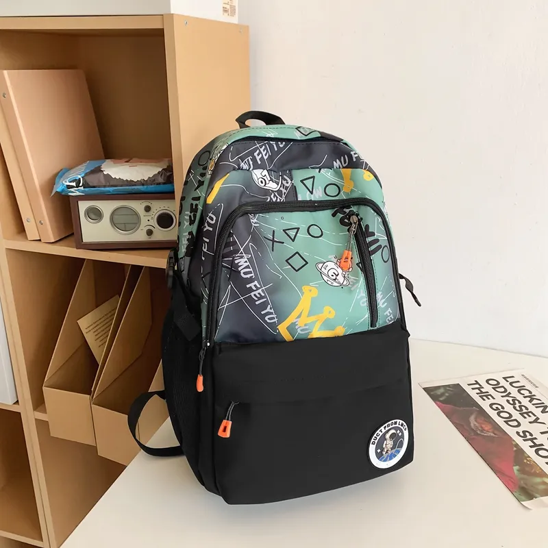 Yalu Nylon Backpack Men's Multicolor-5