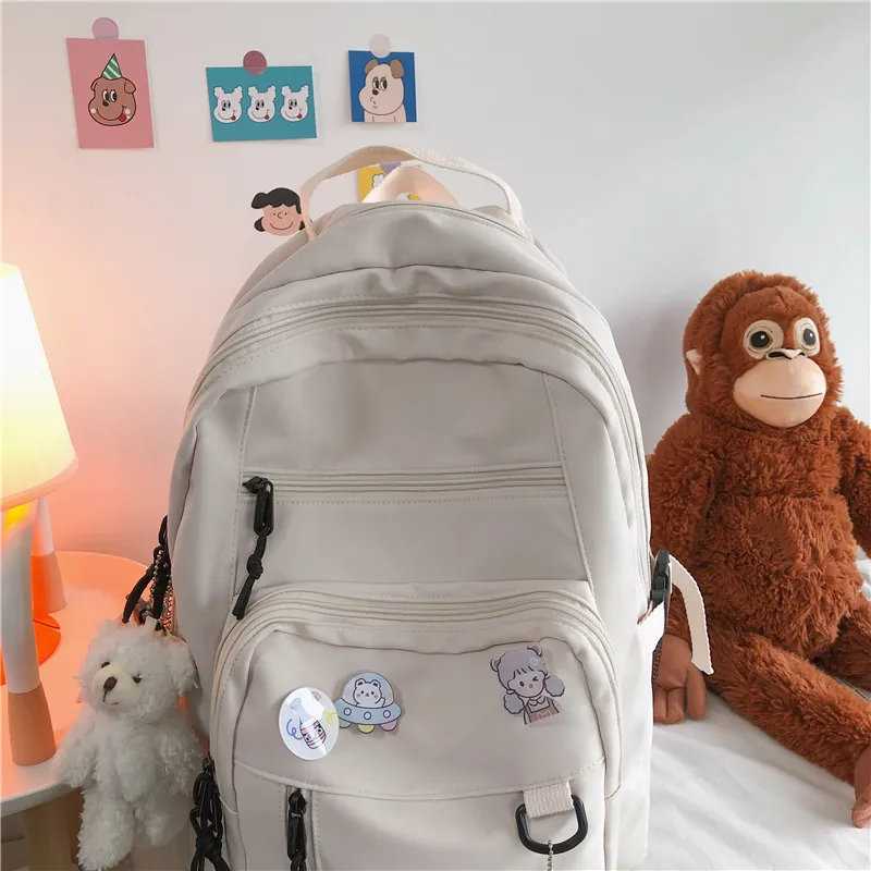 Yalu Nylon Backpack Unisex Multicolor-3
