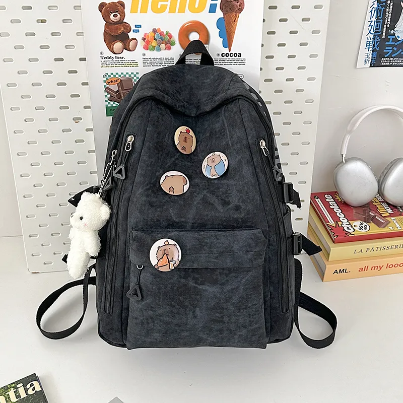 Yalu Nylon Backpack Regular Unisex Multicolor-1
