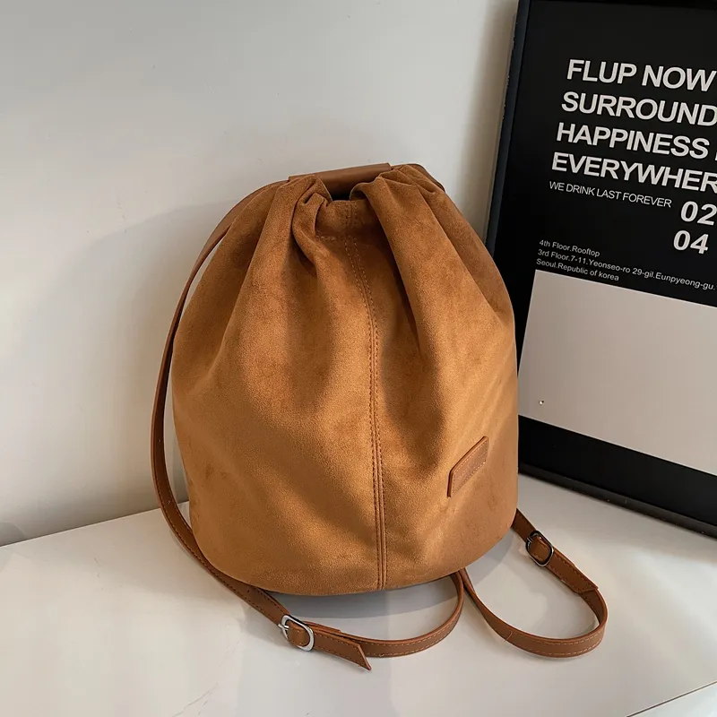 Yalu Suede Backpack Women's Multicolor-5