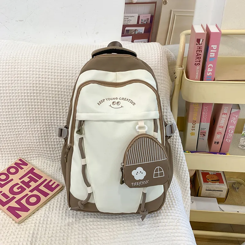 Yalu Nylon Backpack Unisex Multicolor-16