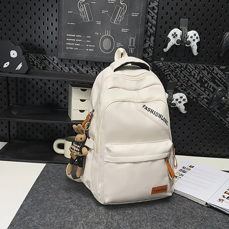 Yalu Nylon Backpack Regular Unisex Multicolor-4