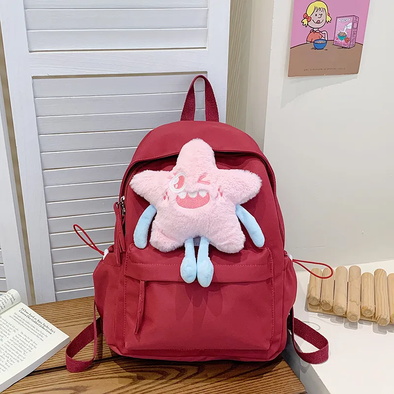Yalu Nylon Backpack Regular Unisex Multicolor-13