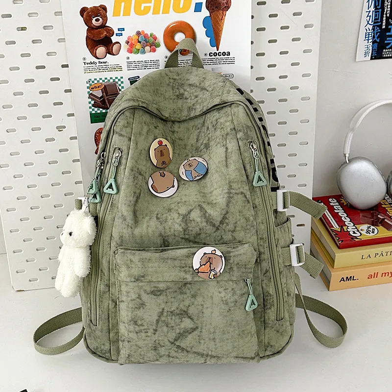 Yalu Nylon Backpack Regular Unisex Multicolor-7