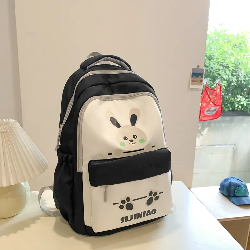 Yalu Nylon Backpack Regular Unisex Multicolor-14