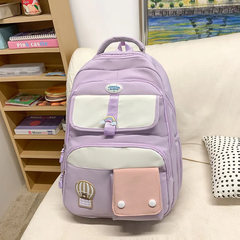 Yalu Nylon Backpack Unisex Multicolor-8