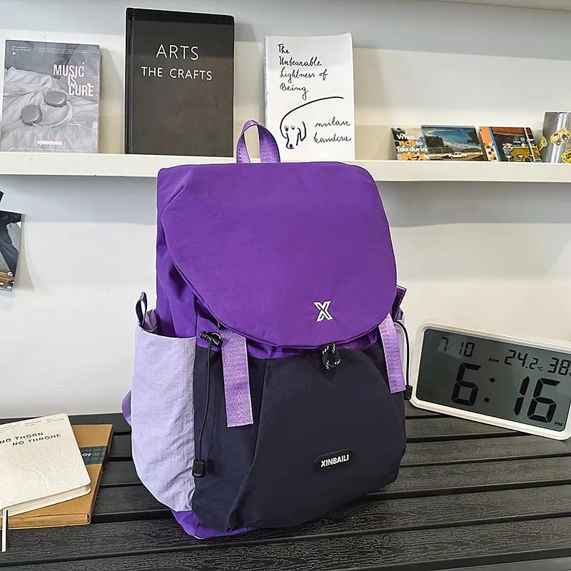 Yalu Nylon Backpack Unisex Multicolor-8