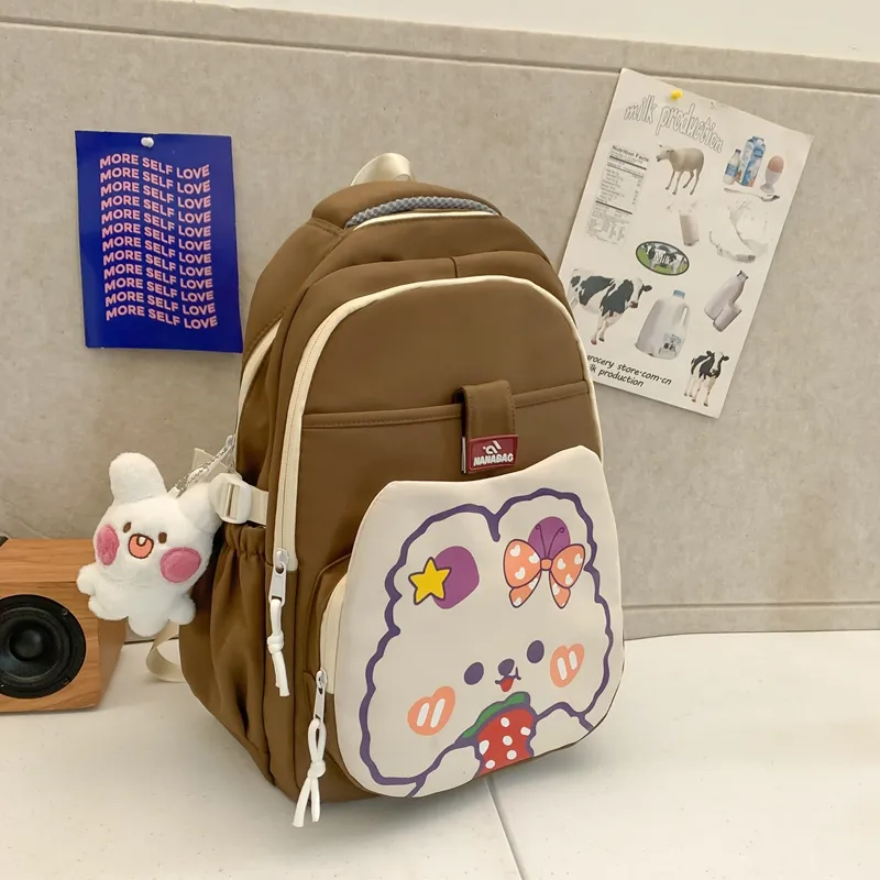 Yalu Nylon Backpack Unisex Multicolor-4