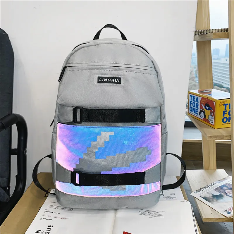 Yalu Oxford Backpack Unisex Multicolor-3