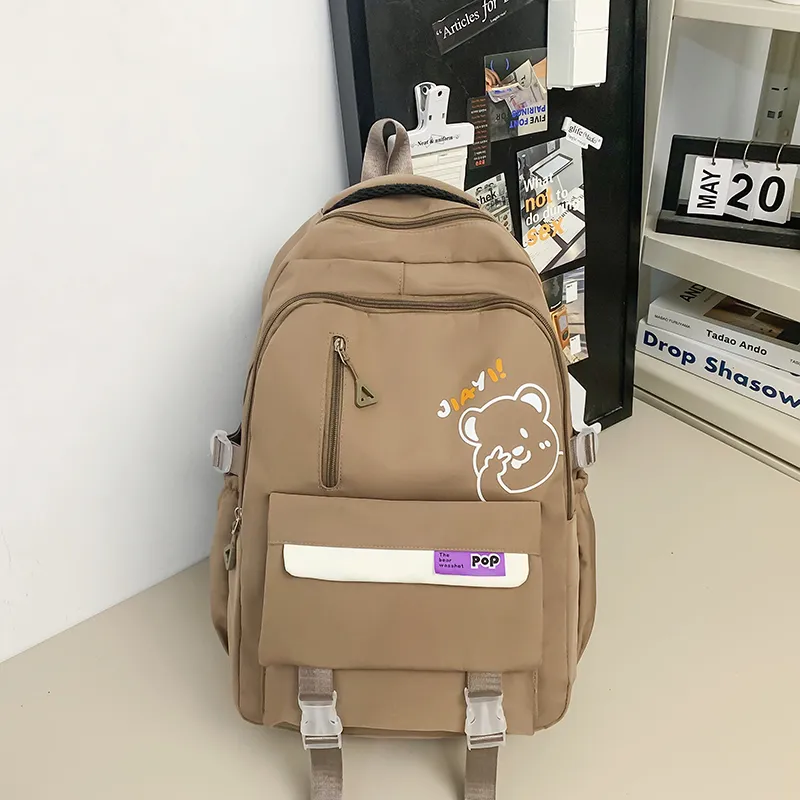 Yalu Nylon Backpack Unisex Multicolor-8