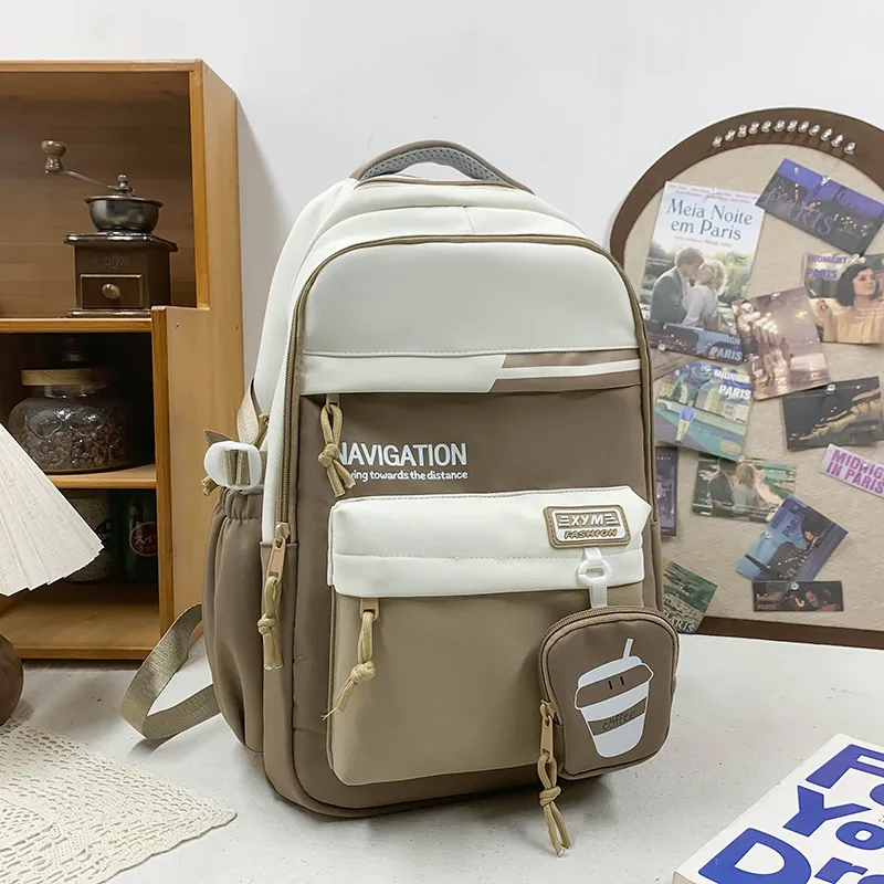 Yalu Nylon Backpack Unisex Multicolor-8